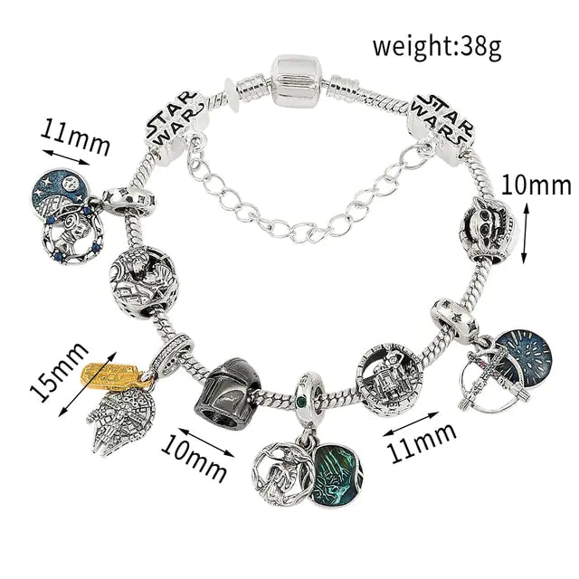 Marvel Superhero Spiderman Charm Bracelet