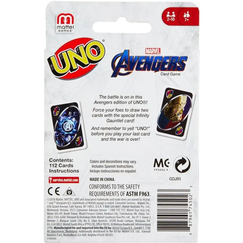 UNO Avengers Marvel