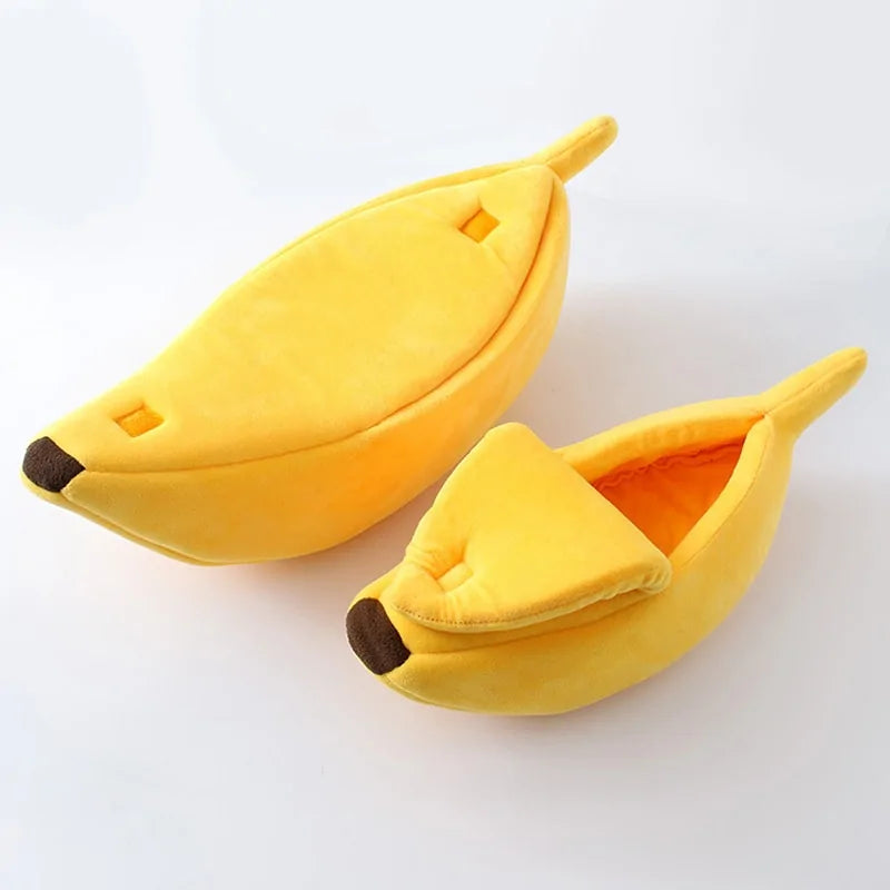 Portable Banana Cat Bed