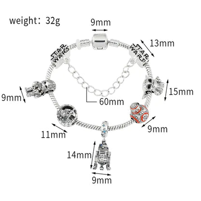 Marvel Superhero Spiderman Charm Bracelet