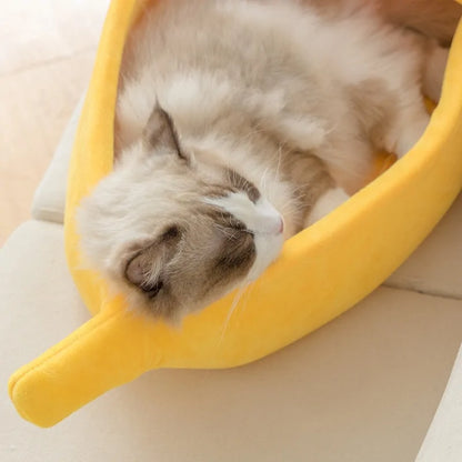 Portable Banana Cat Bed