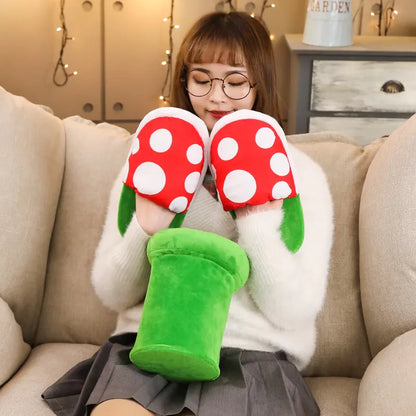 Mario Plush Piranha Plant Slippers