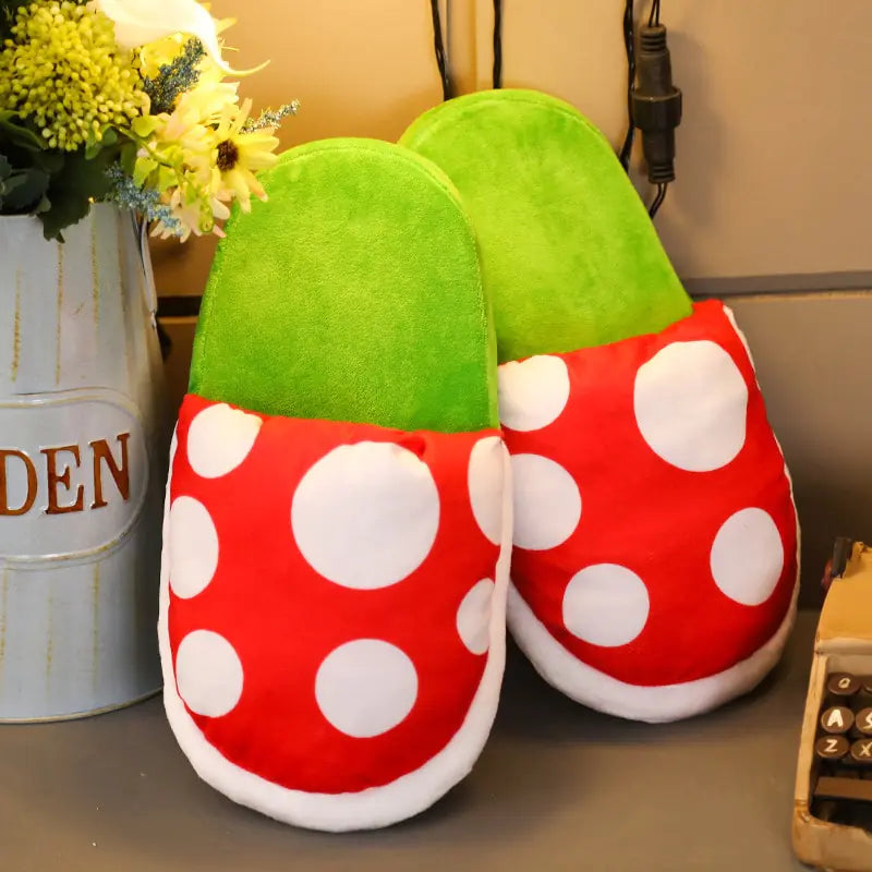 Mario Plush Piranha Plant Slippers